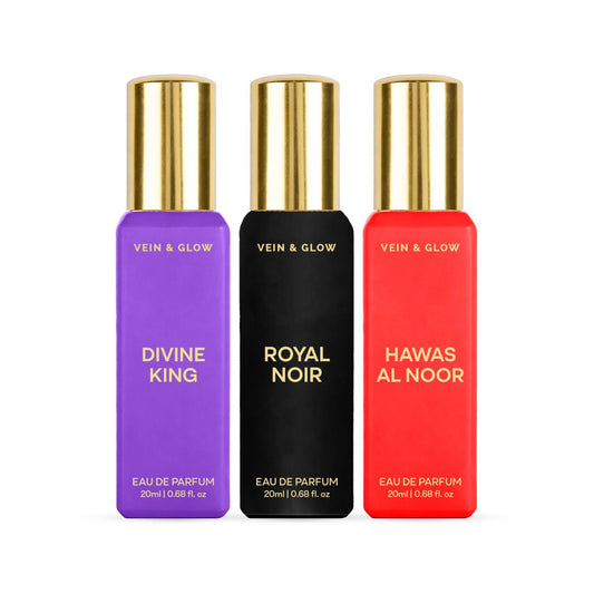 Vein & Glow: The Sovereign Trio | Luxury Fragrance Gift Set for Men