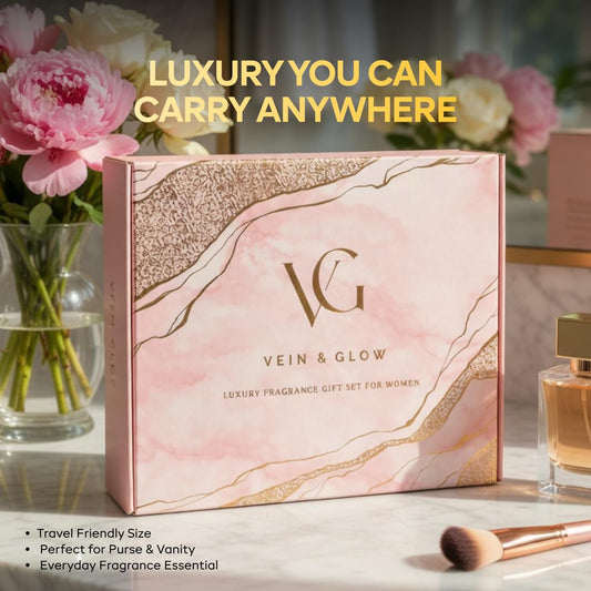 Vein & Glow: The Sovereign Trio | Luxury Fragrance Gift Set for Women